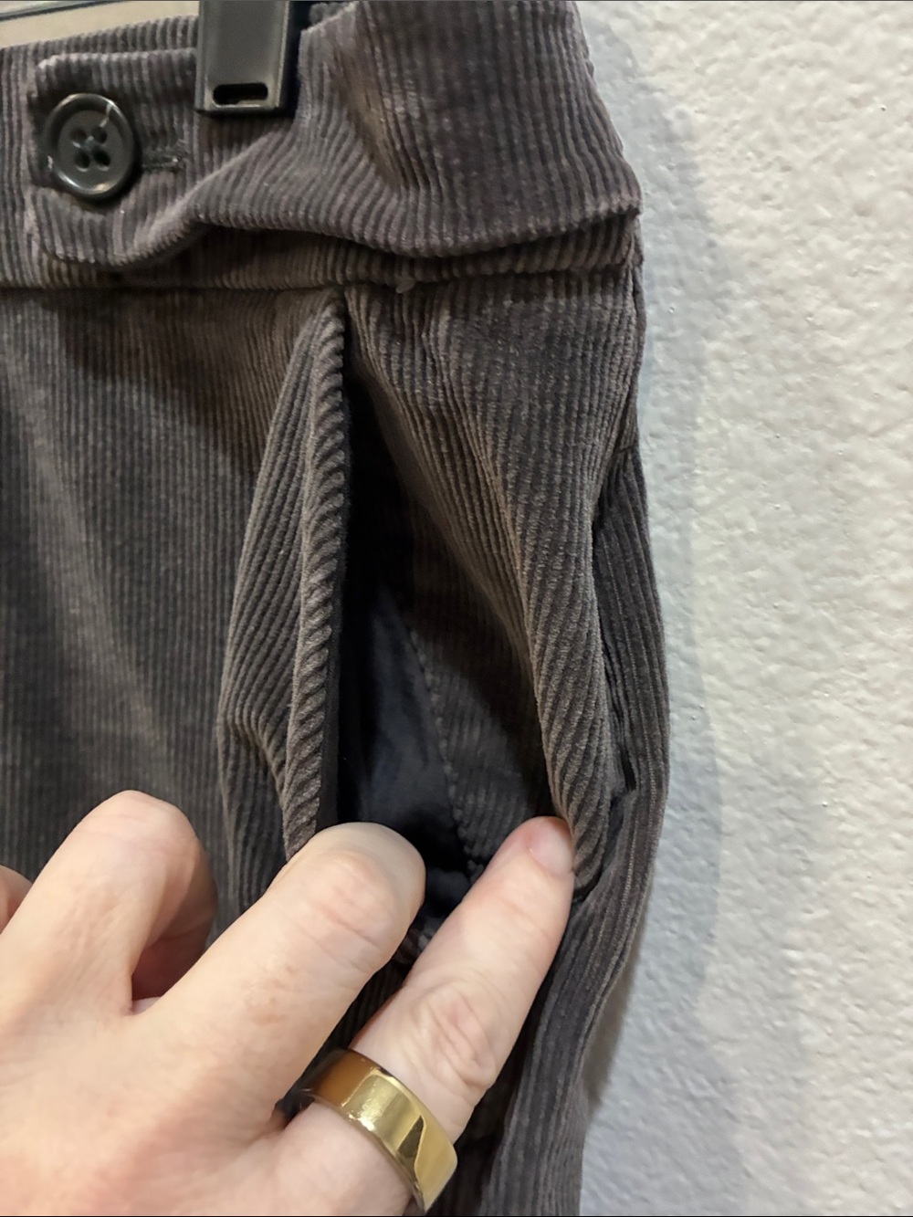 Banana Republic Gray Corduroy Mini Skirt - Picture 5 of 9